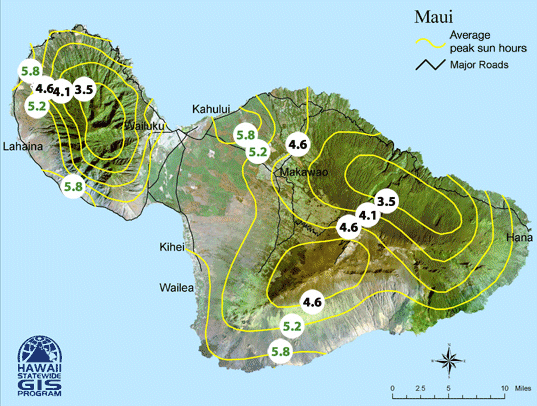 Maui Solar Map
