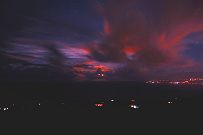 Moonrise Through Clouds, September 2, 2012