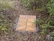 Floor for Outdoor Shower in Lower Clearing