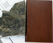 Sample of Darker Mahogany Pacific Source Natural Mahogany Euro-style Cabinets for Bathrooms