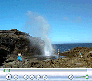 Folks Posing at the Nakalele Blowhole.  October 22, 2010