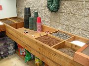 Potting Area in Greenhouse, August 10, 2010