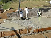 Pumping Concrete in Garage, September 3, 2008