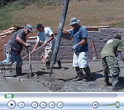 Pouring Garage Slab, September 2008