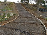 Long Driveway Formed and No. 10 Mesh.  April 1, 2009