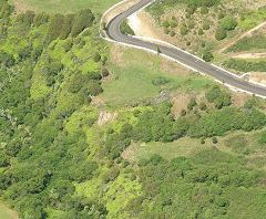 Aerial View of Property with Footprint of House Staked