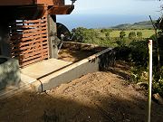 Retaining Wall Getting Textured, Oct. 29, 2009