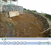 Video of Second Blue Rock Wall with Wide Angle Lens.  March 6, 2009