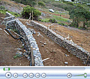 Video of Second Blue Rock Wall.  March 5, 2009