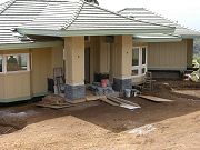 Slate Veneer on Front Columns.  June 2, 2009