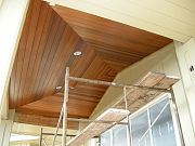 Stained Cedar Ceiling on Lanai. June 12, 2009