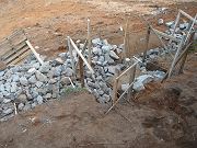 Stair Cut Out on Top Terraced Wall