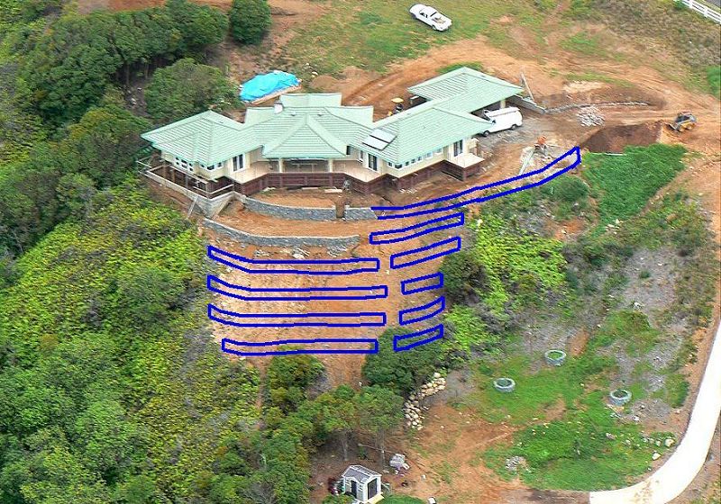 Aerial View with Terraced Rock Walls Added