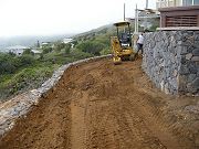 Terraced Walls Being Backfilled, May 6, 2009