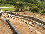 Third Terraced Wall Complete.  June 2, 2009