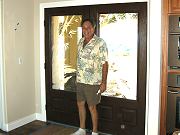 Glass Artist Tom Trottier and the Sandblasted Front Doors, Sept. 16, 2009