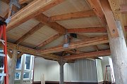 Underside of Hut with Roofing Installed, Feb. 8, 2012