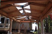 Underside of Hut, Roofing Being Installed, Feb. 3, 2012