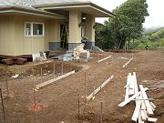 Front Walkways Being Formed, August 19, 2009