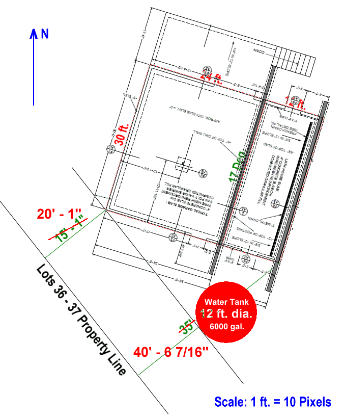 Workshop and 6000 Gallon Water Tank