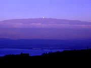 Mt. Haleakala at Dusk with Reflection from Science City Telescope