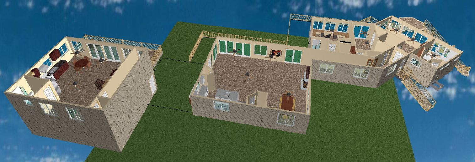Perspective View of Preliminary House Design