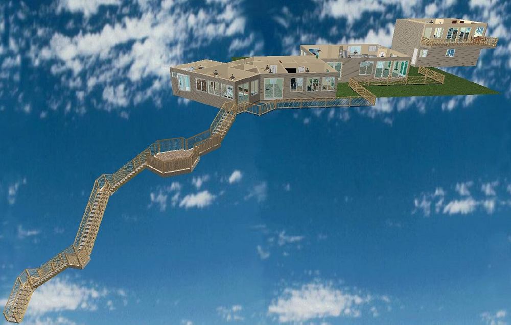 Perspective View of Preliminary House Design