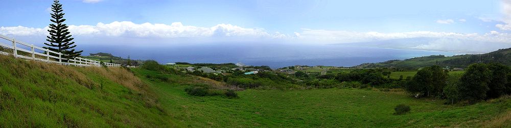  Panorama View of Property with Footprint of House
