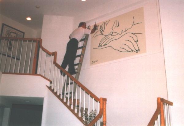 Eric paints a Picasso