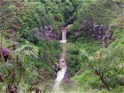 Waterfall Along Road One Mile South from Property